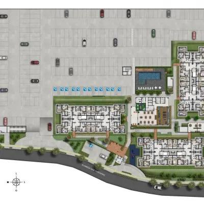 Residencial Milão – fachada do empreendimento