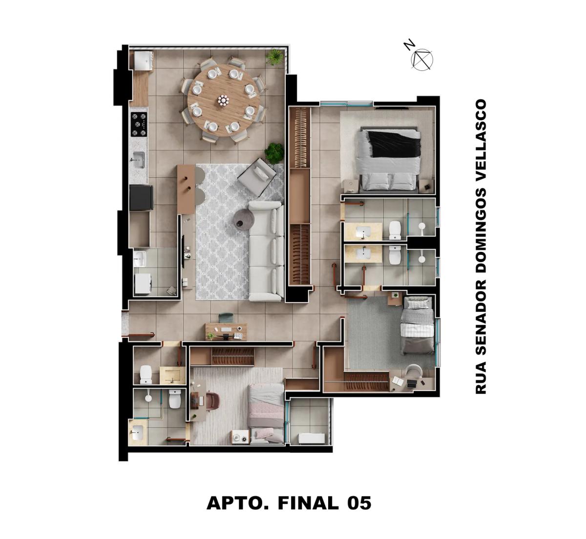 APTO 108m² - final 05 - sala integrada.webp