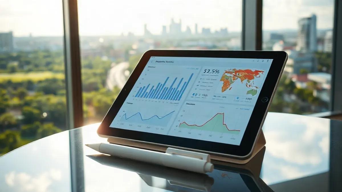 Foto original gerada para a matéria: Tecnologia no Imobiliário: Como a Escolha do CRM Impacta seu Investimento em Goiânia