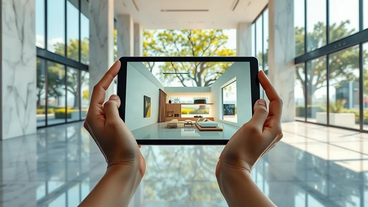 Foto original gerada para a matéria: Tecnologia no Mercado Imobiliário de Goiânia: O que realmente importa para o cliente?