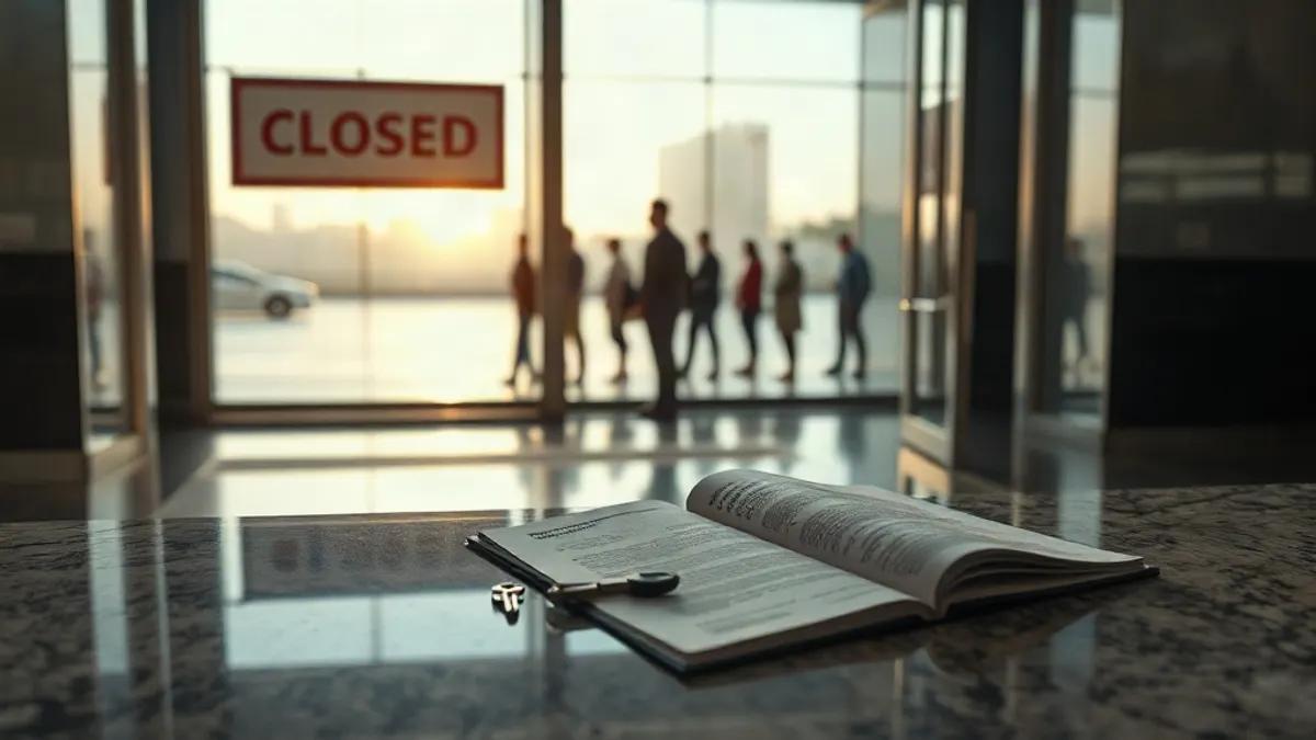 Foto original gerada para a matéria: Greve dos Bancários: Como o Ritmo do Crédito Imobiliário em Goiânia é Afetado