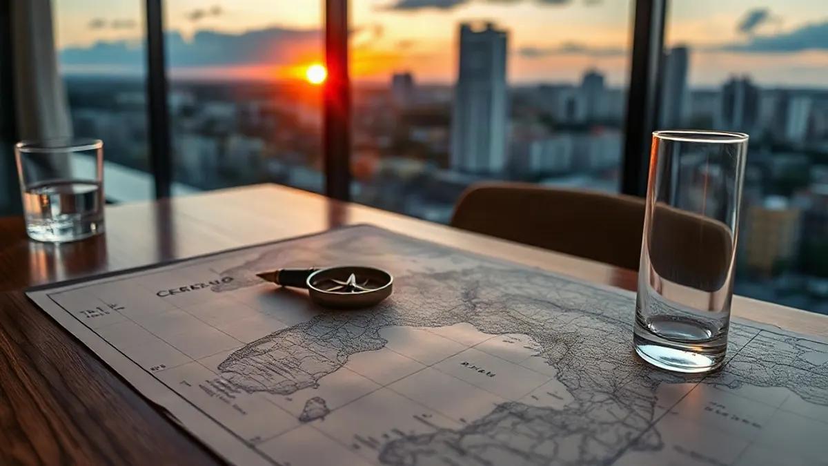 Foto original gerada para a matéria: Como a instabilidade política global impacta seus investimentos imobiliários em Goiânia