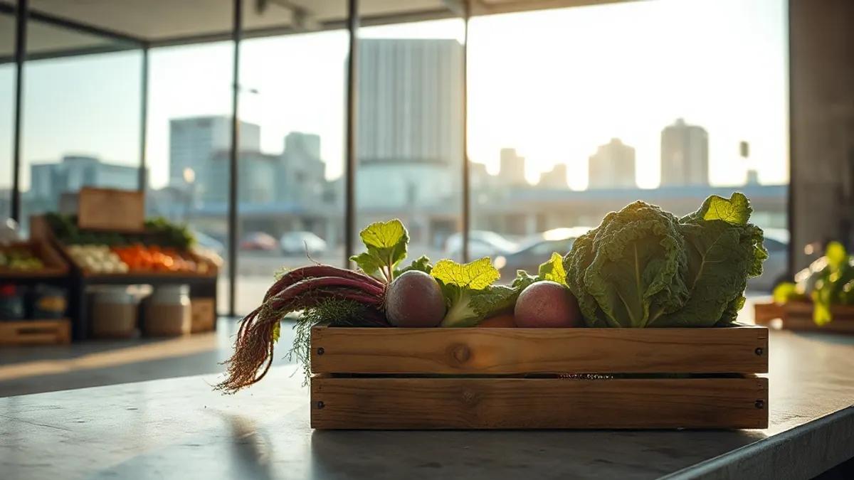 Foto original gerada para a matéria: Impacto do Armazém do Campo: O que o mercado de orgânicos ensina ao setor imobiliário