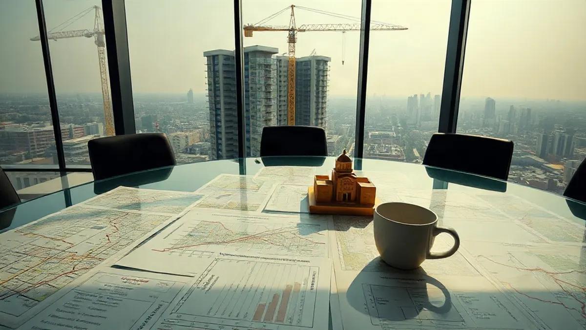 Foto original gerada para a matéria: FIIs e o Mercado Imobiliário: O que a crise do TRXF11 ensina para quem investe em Goiânia