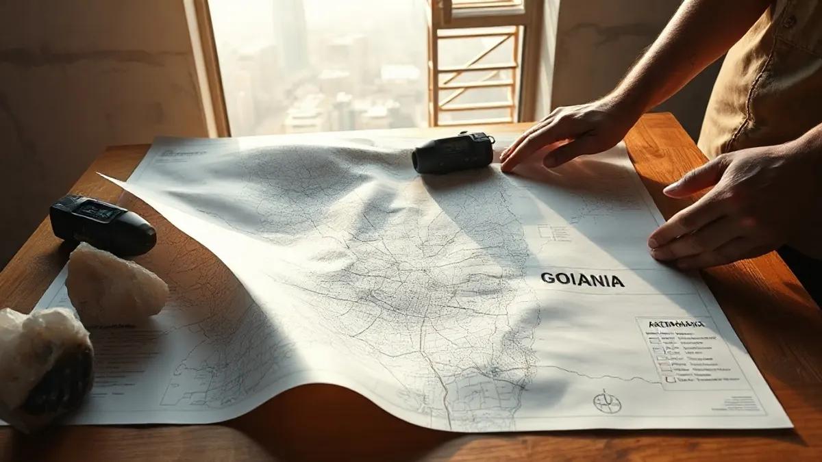 Foto original gerada para a matéria: Estratégia e Mercado: O Que a Visão Global Traz para o Imobiliário em Goiânia