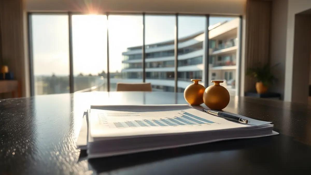 Foto original gerada para a matéria: Fundos Imobiliários em Alta: O Que o Pagamento de Dividendos Ensina ao Investidor