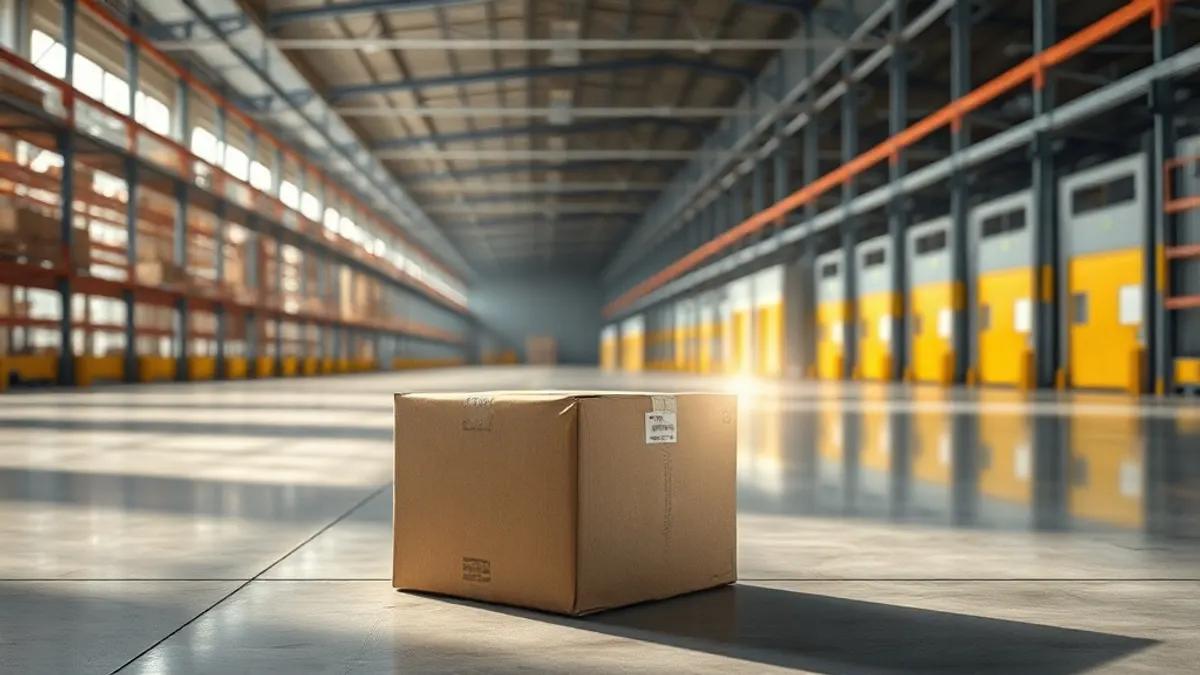 Foto original gerada para a matéria: Logística em Alta: O que a expansão da Shopee ensina ao mercado imobiliário de Goiânia