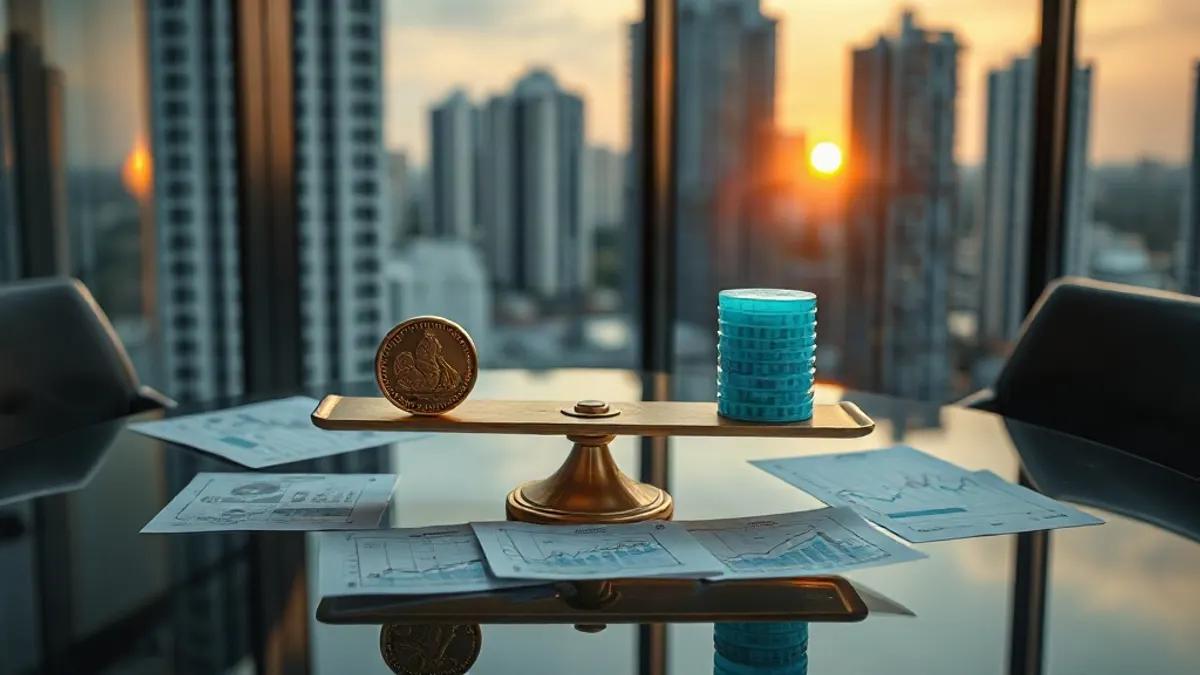 Foto original gerada para a matéria: Fundos Imobiliários vs. CDI: O que o investidor de Goiânia precisa saber
