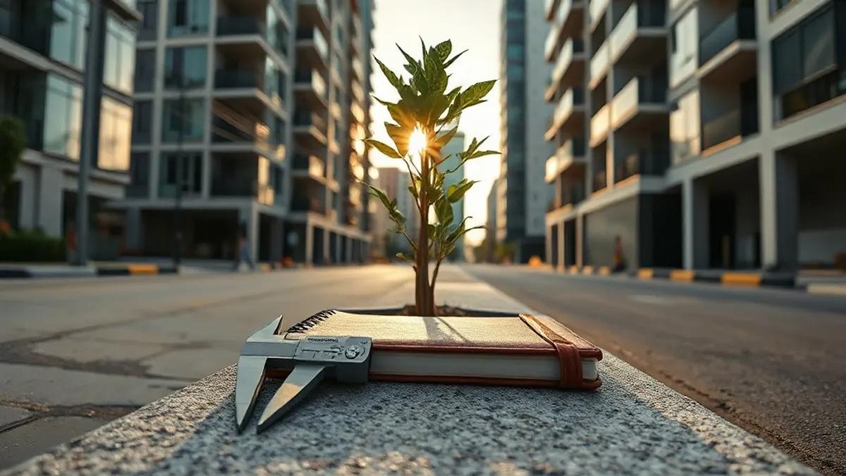 Foto original gerada para a matéria: O que define um mercado imobiliário forte? Lições para quem investe em Goiânia