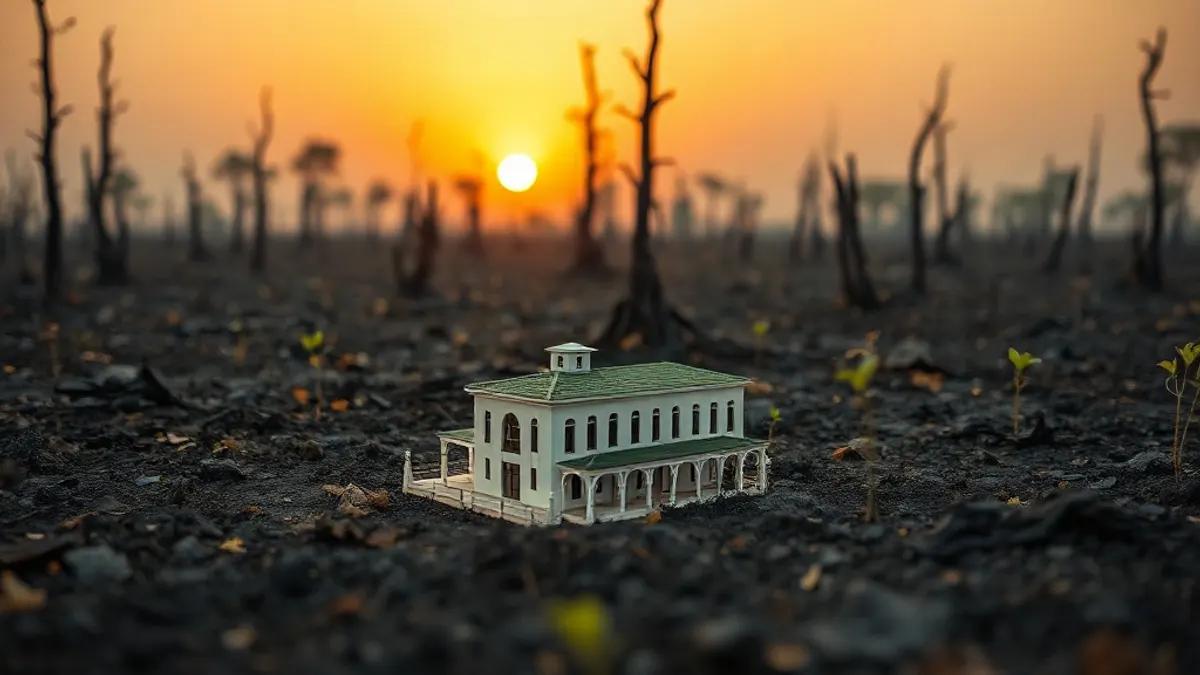 Foto original gerada para a matéria: Incêndios em Goiás: o impacto ambiental e o valor da preservação para o mercado