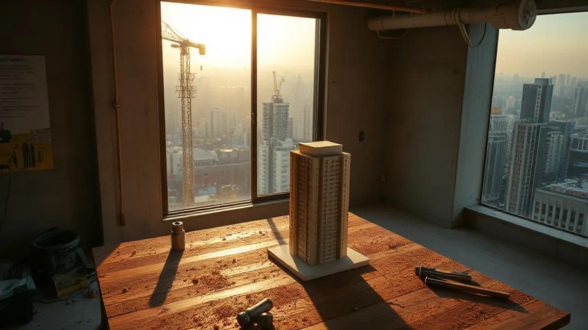 Foto original gerada para a matéria: Mercado Imobiliário: O que a confiança dos construtores nos ensina sobre Goiânia
