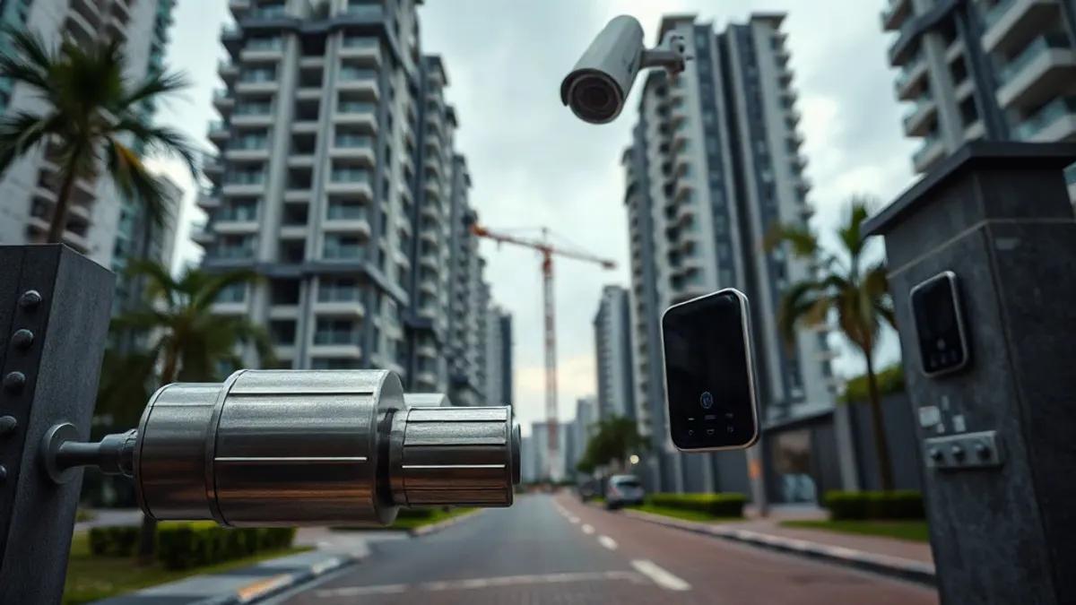 Foto original gerada para a matéria: Segurança e Investimento em Goiânia: O Impacto da Violência no Mercado Imobiliário