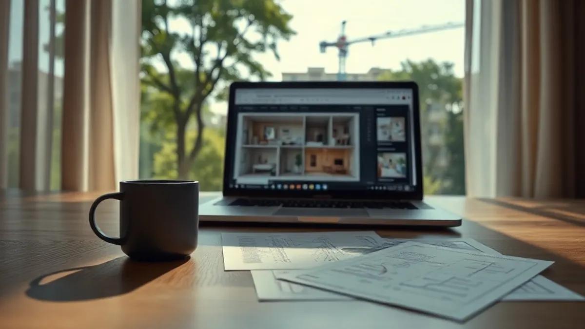 Foto original gerada para a matéria: Home Office e Imóveis em Goiânia: Como o Trabalho Remoto Muda seu Investimento