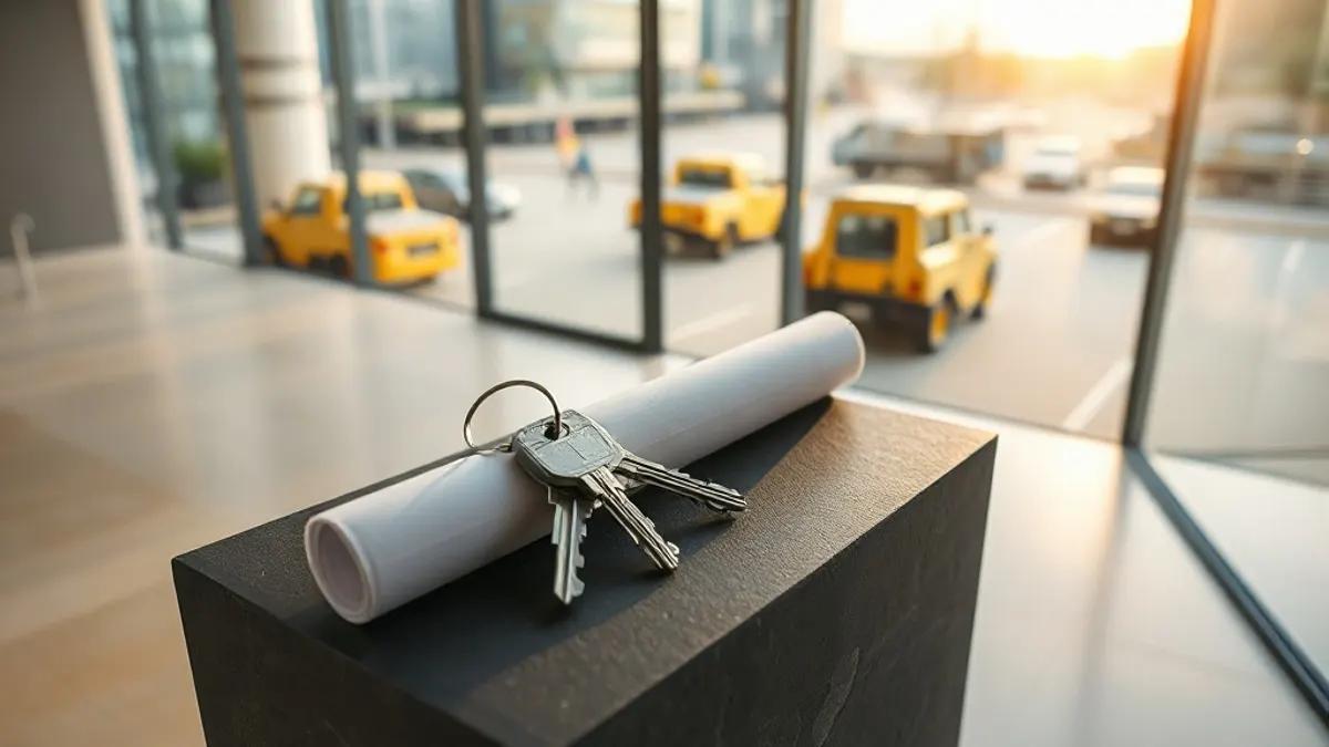 Foto original gerada para a matéria: Escritórios de Luxo: Por que Grandes Empresas Estão Reservando Imóveis Antes da Entrega