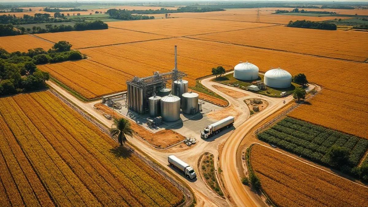 Foto original gerada para a matéria: O impacto da política de biocombustíveis da Argentina no agronegócio de Goiás