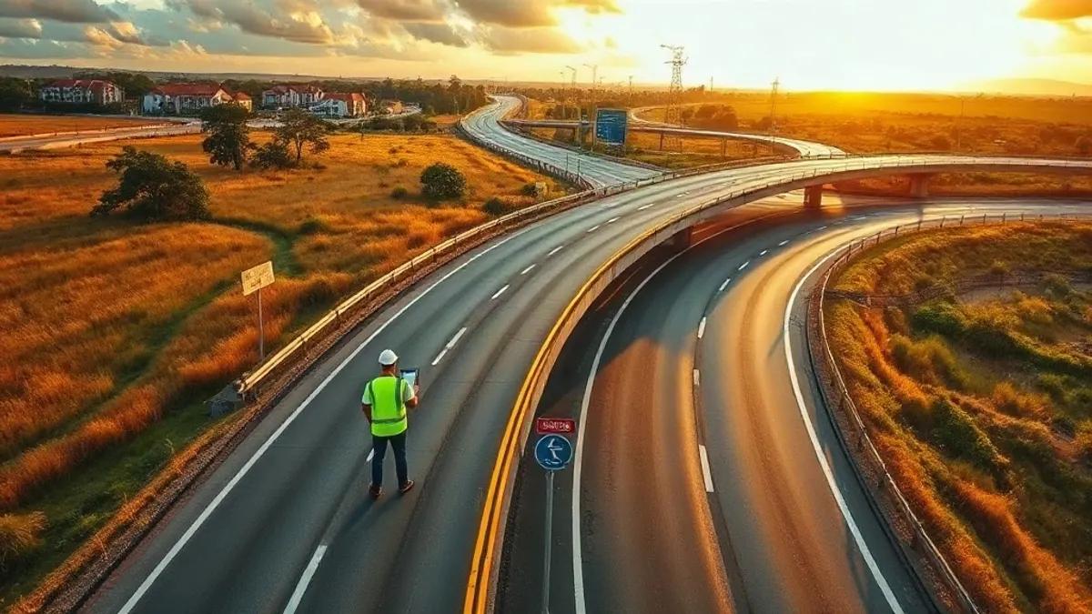 Foto original gerada para a matéria: Segurança no Trânsito em Goiás: Como a Infraestrutura Impacta a Valorização Imobiliária