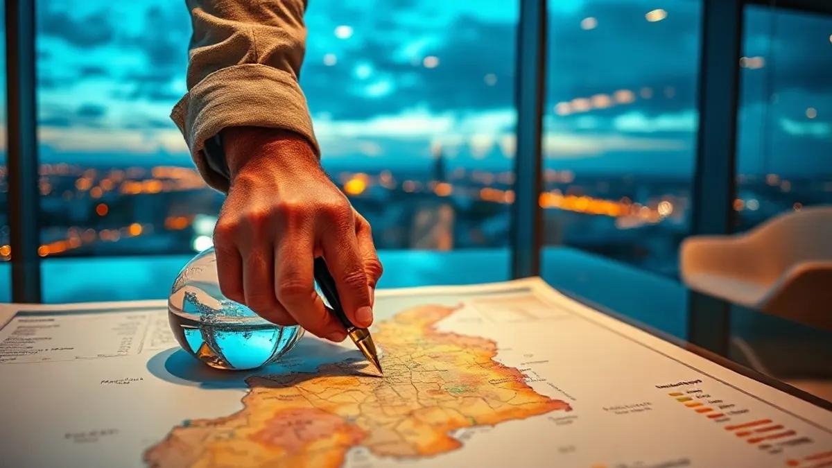 Foto original gerada para a matéria: O que a economia global ensina sobre investir em imóveis em Goiânia