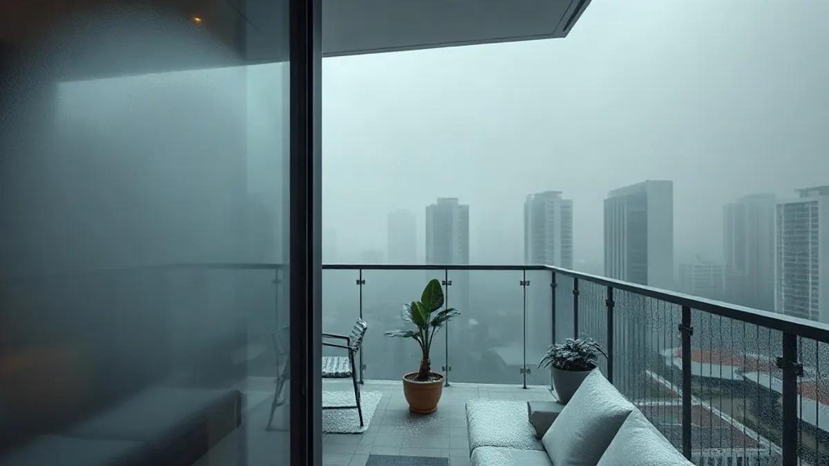 Foto original gerada para a matéria: Onda de frio em Goiás: Como o clima extremo impacta seu patrimônio em Goiânia