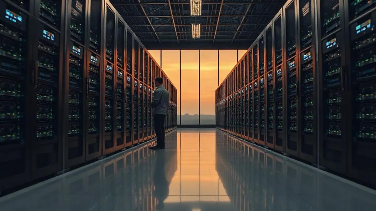 Foto original gerada para a matéria: Data Centers no Brasil: O que o boom da infraestrutura digital traz para Goiânia?