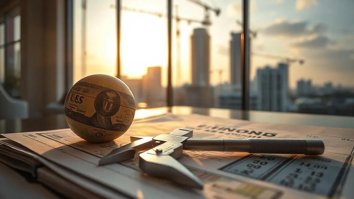 Foto original gerada para a matéria: Dólar em queda: como a instabilidade econômica afeta o mercado imobiliário em Goiânia