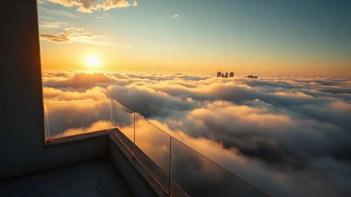 Foto original gerada para a matéria: Beleza Natural em Goiás: O que a 'Nuvem Platô' ensina sobre valorização imobiliária