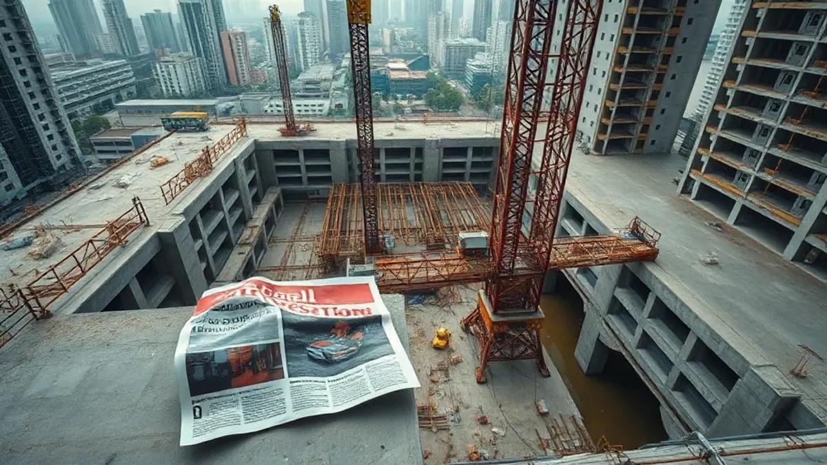 Foto original gerada para a matéria: Crise da Evergrande: O que o colapso chinês ensina ao mercado imobiliário de Goiânia
