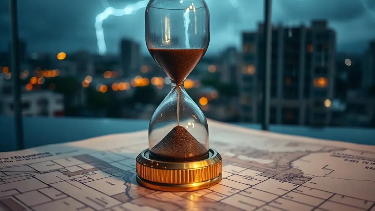 Foto original gerada para a matéria: Juros em 14%: O que a taxa alta significa para o mercado imobiliário em Goiânia