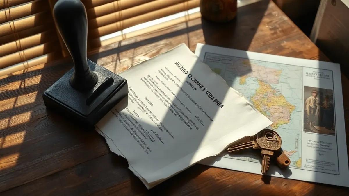 Foto original gerada para a matéria: Recibo de compra e venda vale como escritura em Goiânia? Entenda os riscos