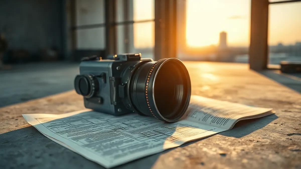 Foto original gerada para a matéria: Cinema e Moradia: O Que 'A Última Casa' nos Ensina Sobre Investir em Goiânia