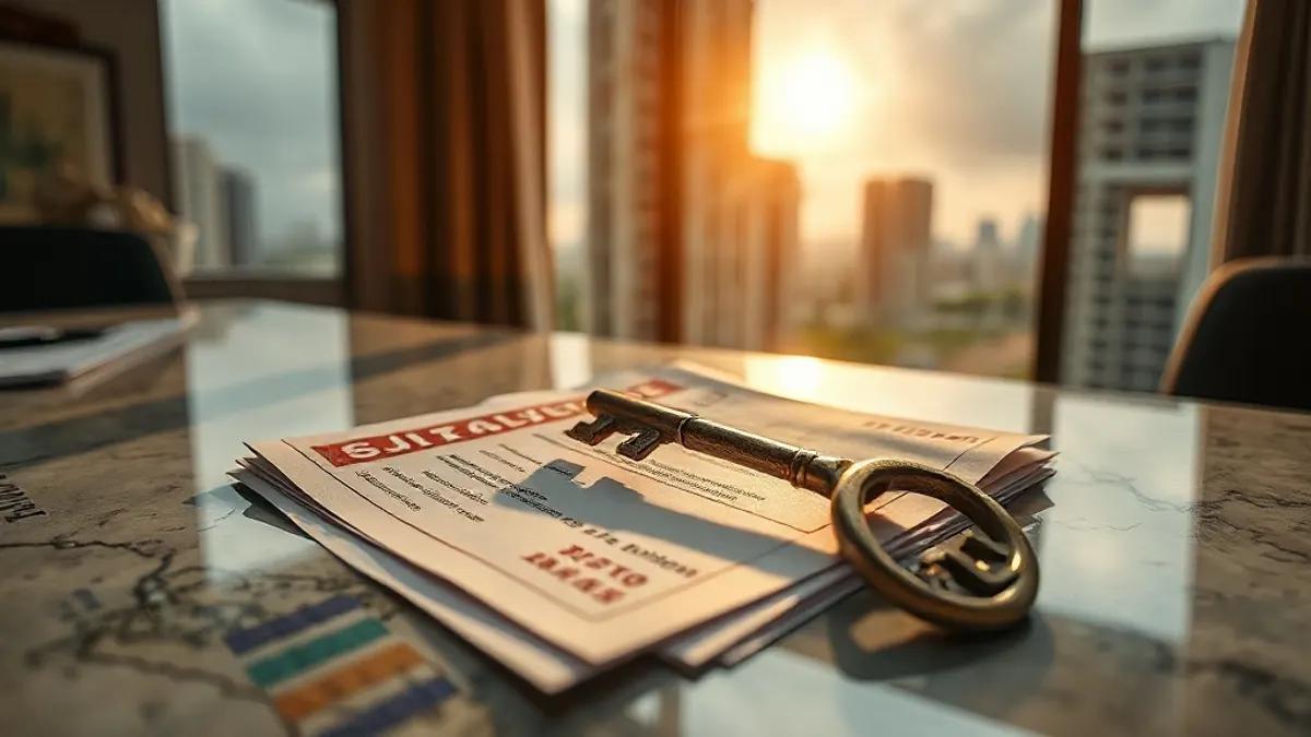 Foto original gerada para a matéria: Inadimplência no Brasil: O que isso significa para o mercado imobiliário em Goiânia?