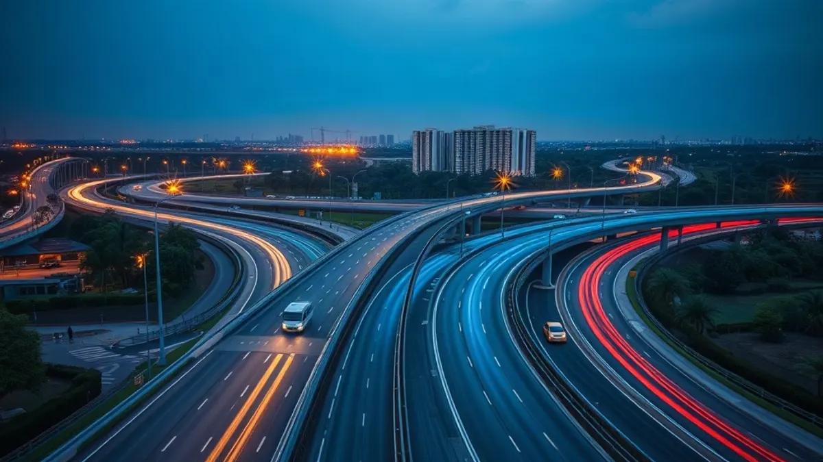 Foto original gerada para a matéria: Segurança Viária e Valorização Imobiliária: O Impacto das Rodovias em Goiânia