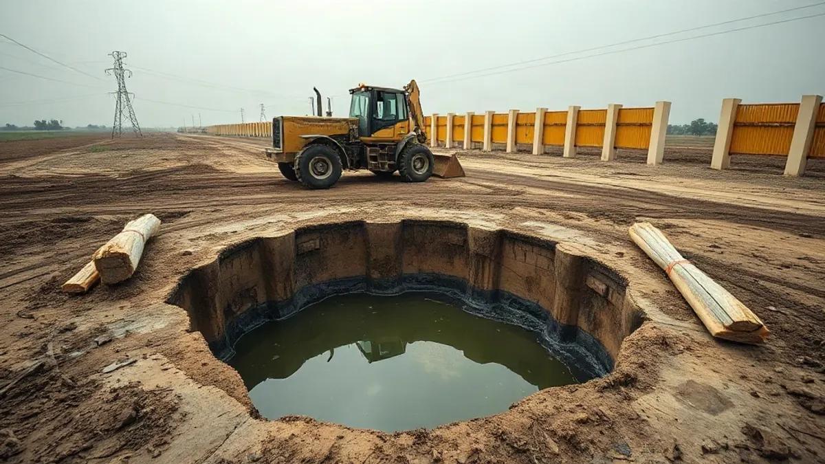 Foto original gerada para a matéria: Lições de Segurança Patrimonial: O Caso do Carro no Poço em Goiás
