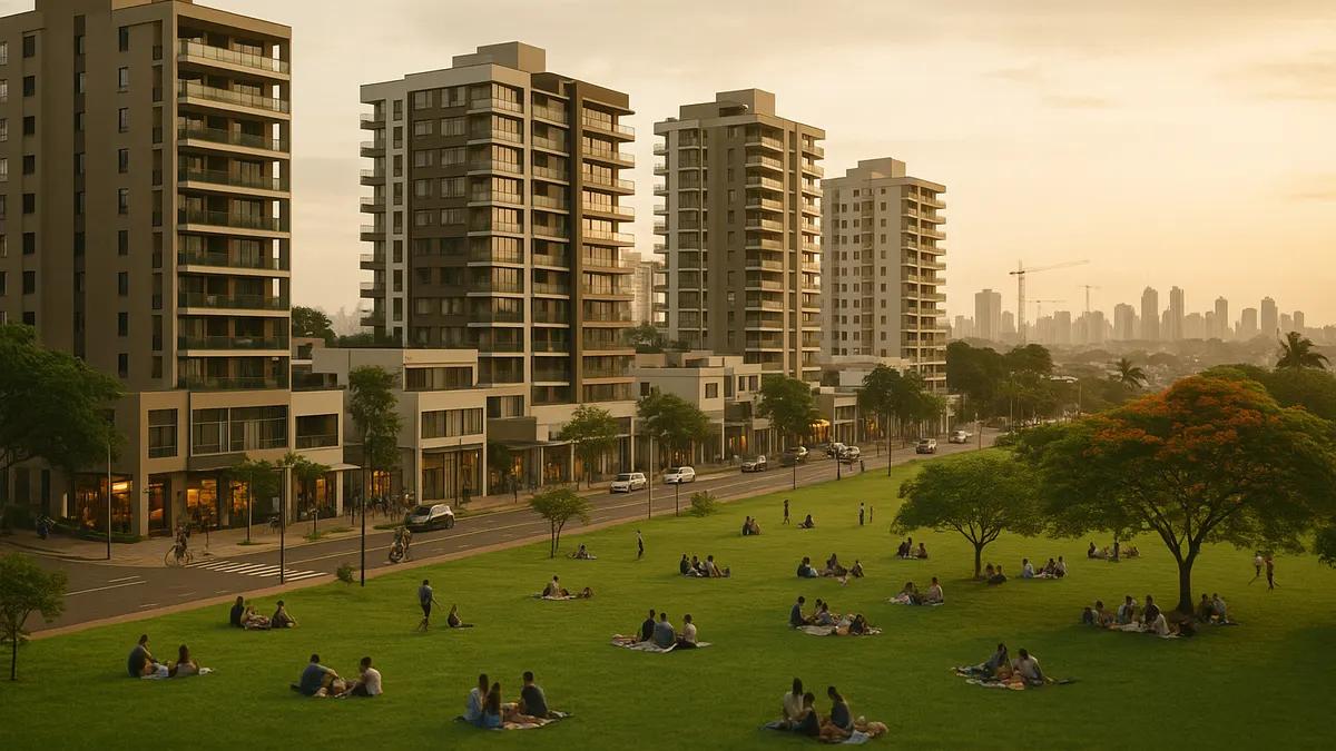 Foto original gerada para a matéria: O Impacto do Mercado Imobiliário em Goiânia para Compradores e Investidores