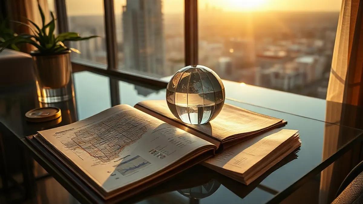 Foto original gerada para a matéria: Diversificação Global: Como o movimento dos grandes bancos impacta seu bolso em Goiânia