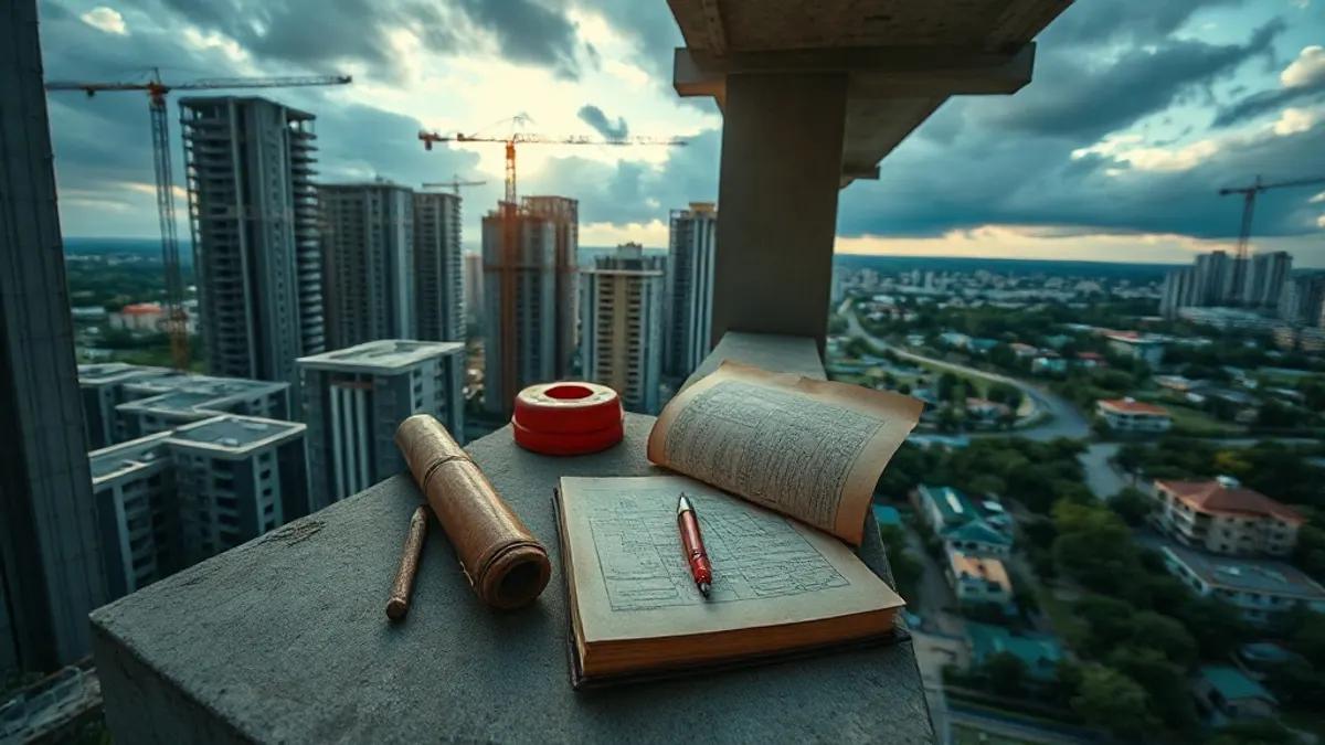 Foto original gerada para a matéria: Crise imobiliária na China: o que isso ensina para quem investe em Goiânia?
