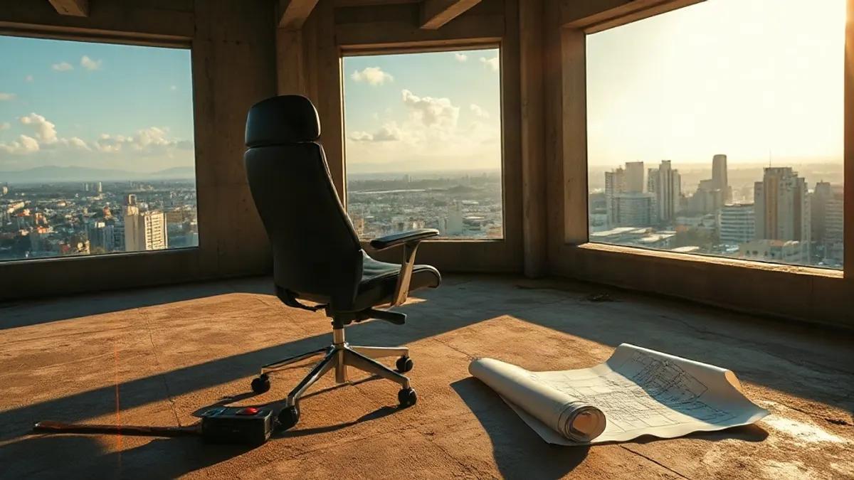 Foto original gerada para a matéria: Escritórios em Goiânia: O que o novo modelo de trabalho exige do investidor