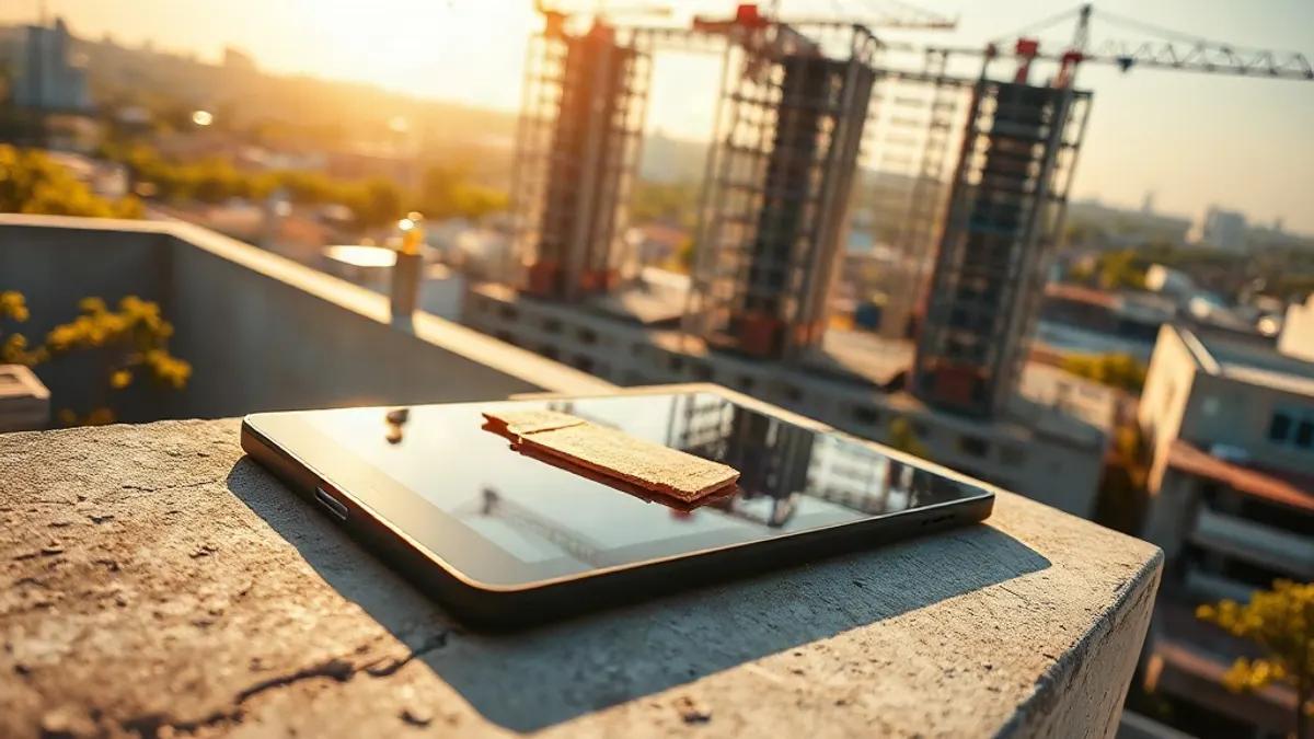 Foto original gerada para a matéria: Ecossistema Imobiliário: Como a Tecnologia Muda a Compra de Imóveis em Goiânia