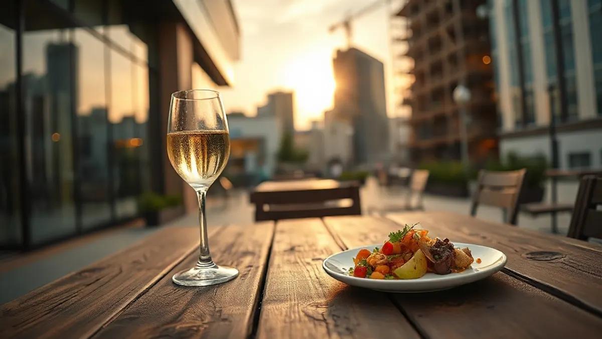 Foto original gerada para a matéria: O impacto da nova gastronomia no mercado imobiliário comercial de Goiânia