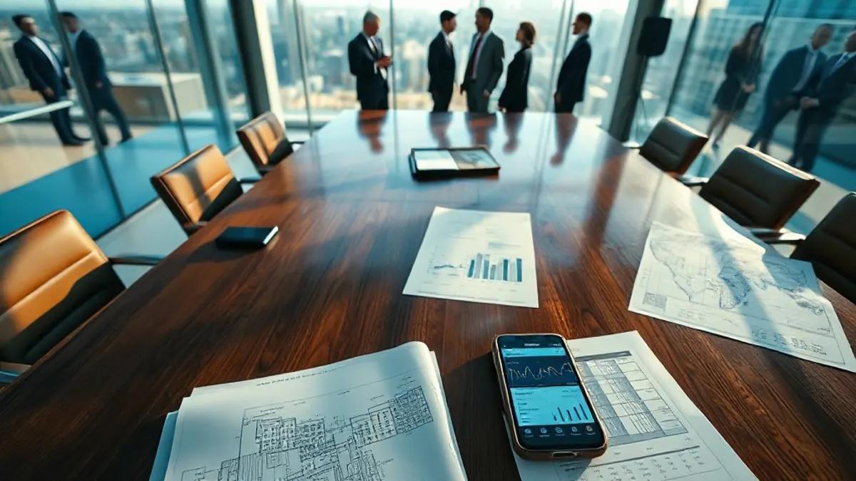 Foto original gerada para a matéria: Mudanças no Mercado Imobiliário: O que a Gestão de Sócios ensina para quem Investe