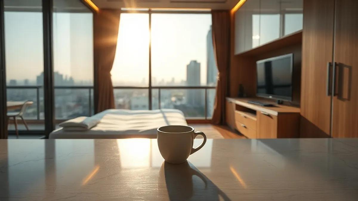 Foto original gerada para a matéria: Apartamentos menores em Goiânia: por que o mercado está mudando o perfil dos imóveis