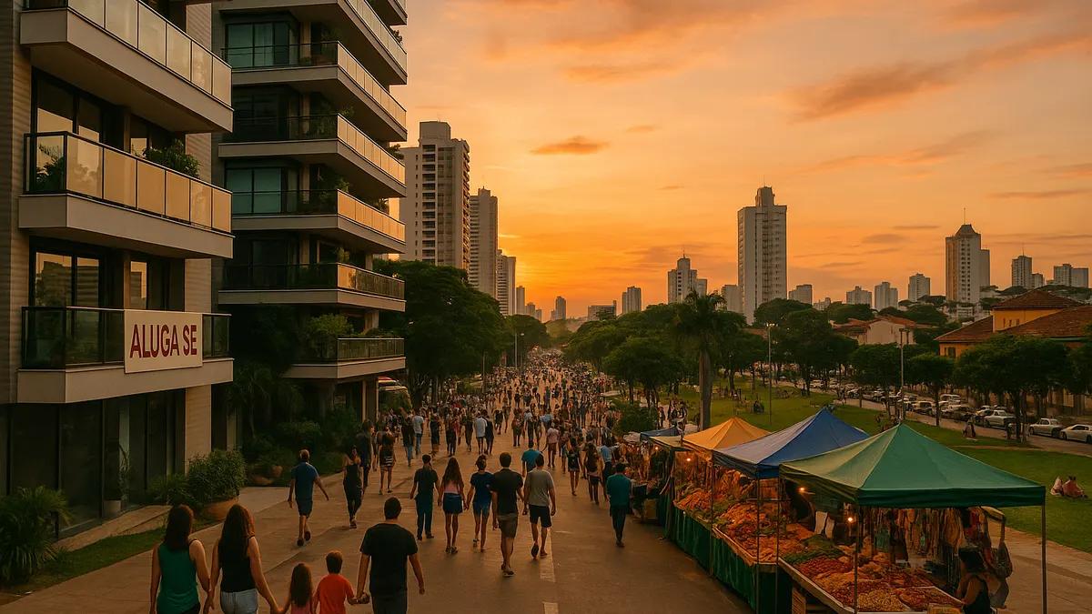 Foto original gerada para a matéria: Impactos do Cenário Econômico dos EUA em Goiânia: O que Esperar até 2027