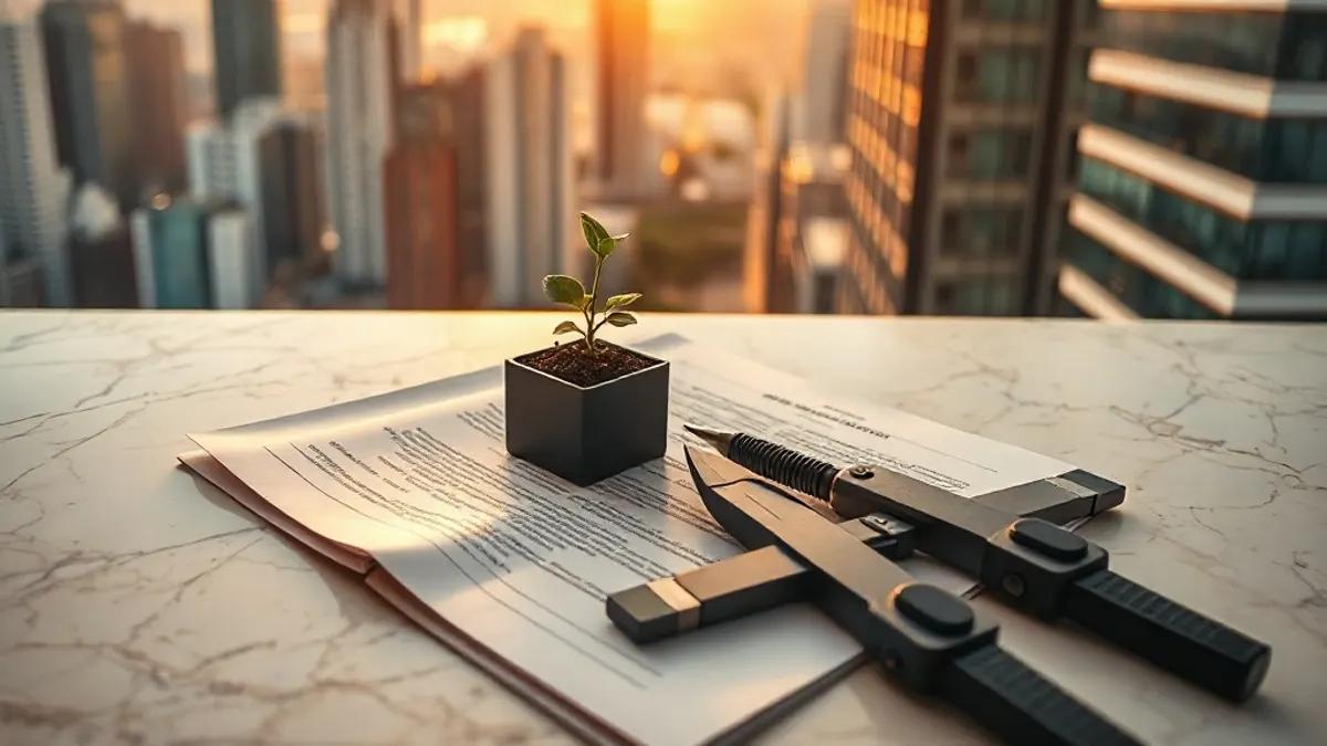 Foto original gerada para a matéria: Confiança no Mercado Imobiliário: O que muda para quem investe em Goiânia?