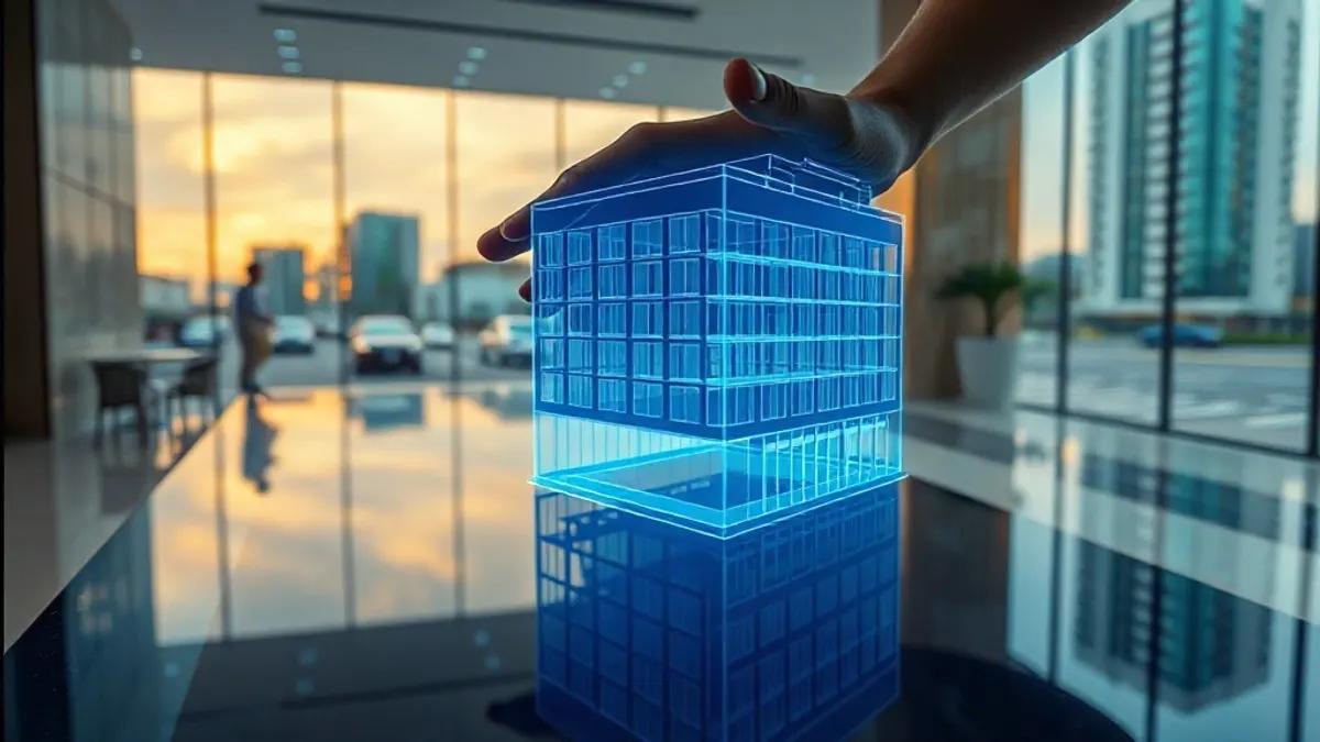 Foto original gerada para a matéria: Tokenização de imóveis em Goiânia: o futuro dos investimentos chegou