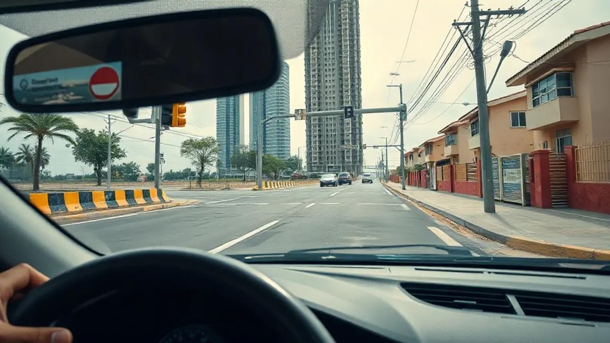 Foto original gerada para a matéria: Segurança no trânsito e valorização imobiliária em Goiânia: o que você precisa saber