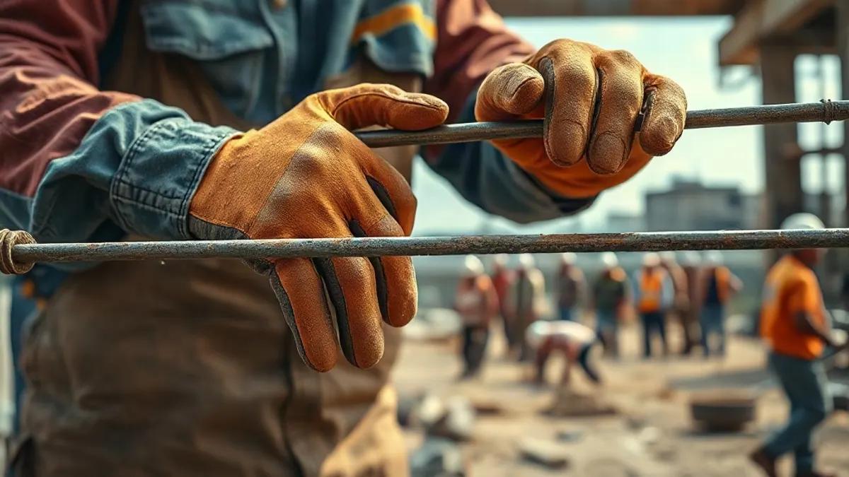 Foto original gerada para a matéria: Inclusão de imigrantes na construção civil: o que muda no mercado de Goiânia