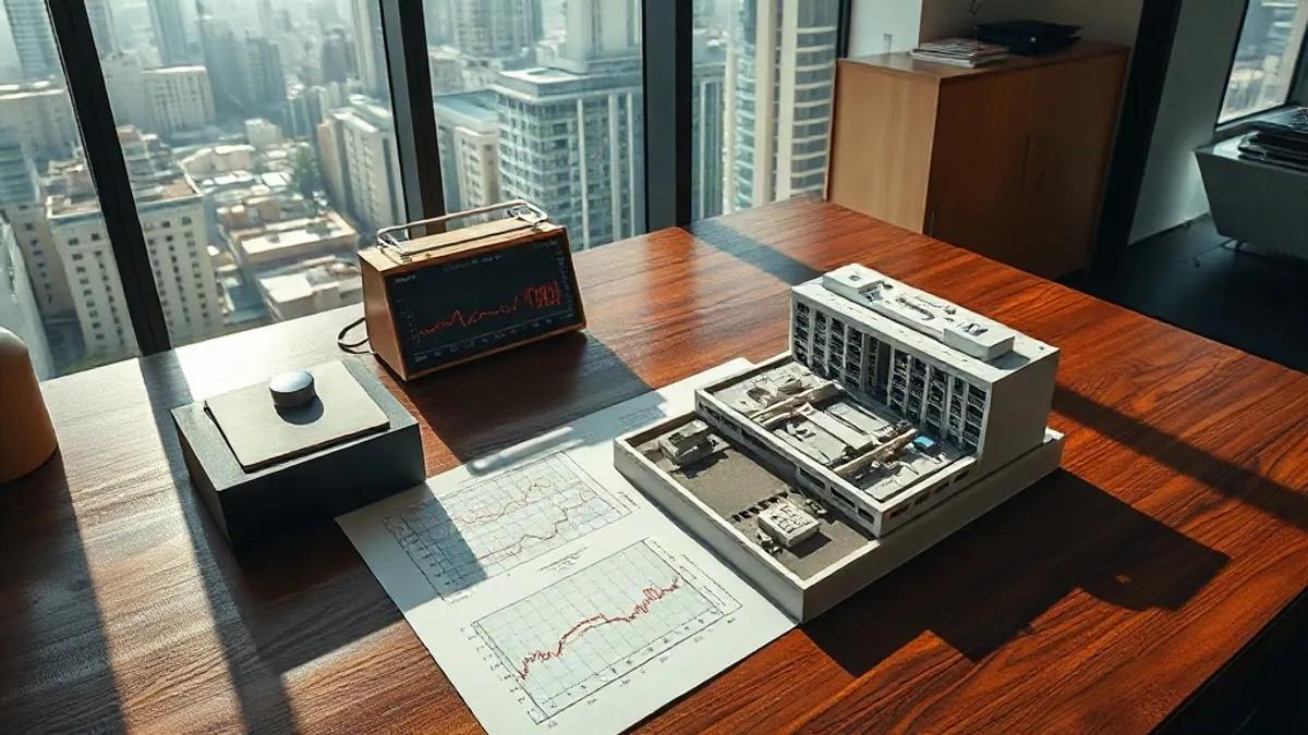 Foto original gerada para a matéria: Fundos Imobiliários em Queda: O que isso significa para o mercado de Goiânia?