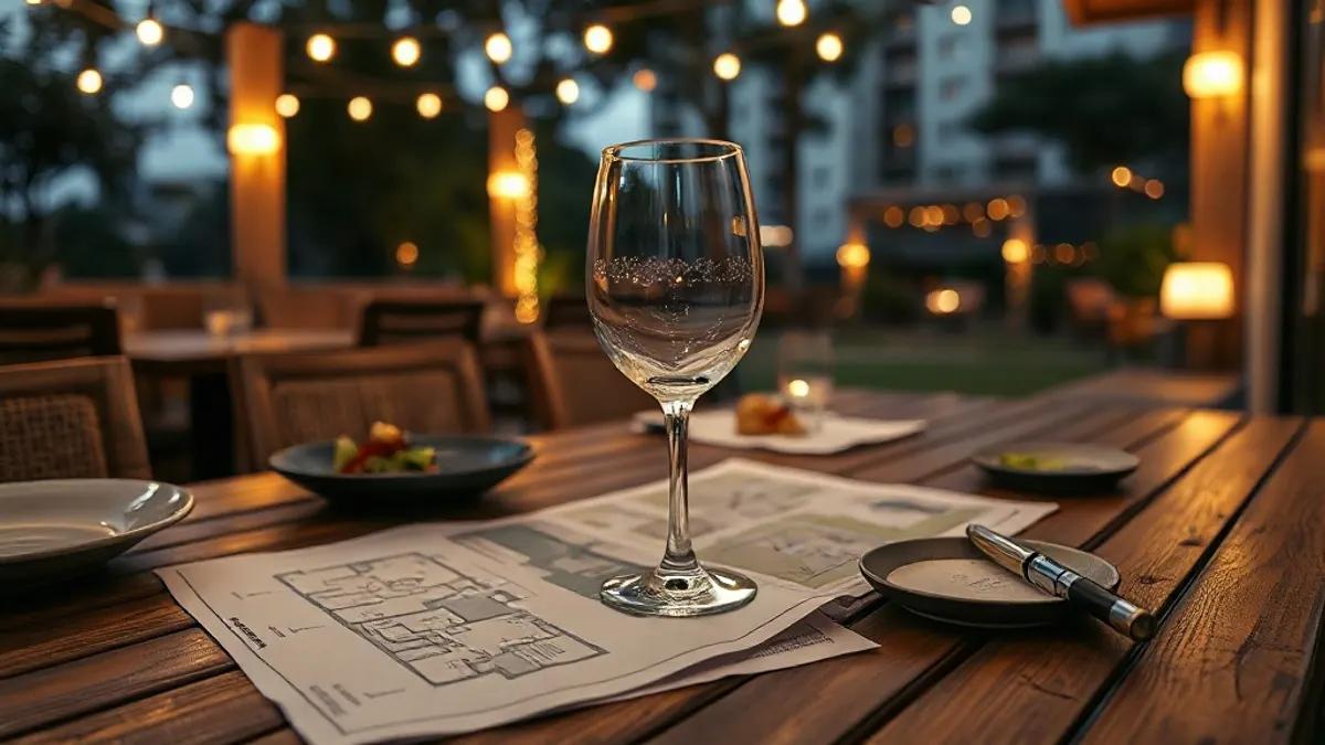 Foto original gerada para a matéria: Gastronomia e Imóveis: Como a valorização de polos gastronômicos impacta seu imóvel em Goiânia