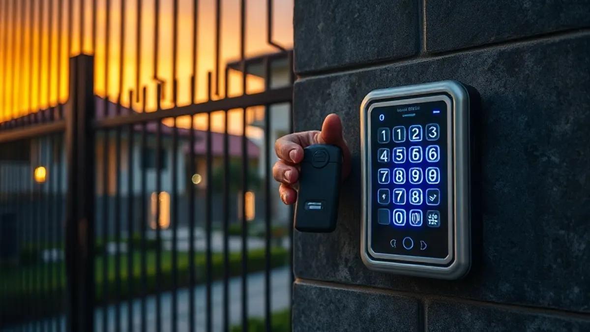 Foto original gerada para a matéria: Segurança residencial em Goiânia: como se proteger contra a clonagem de controles