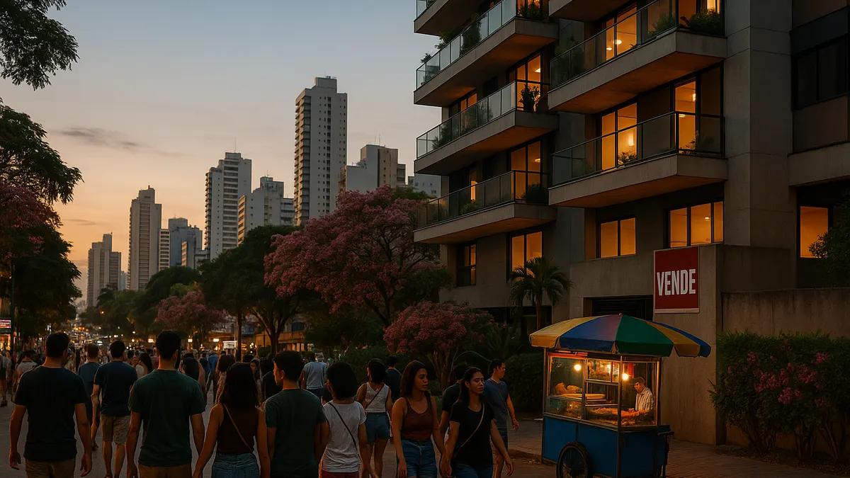 Foto original gerada para a matéria: O que afeta o mercado imobiliário em Goiânia: varejo, inflação e emprego
