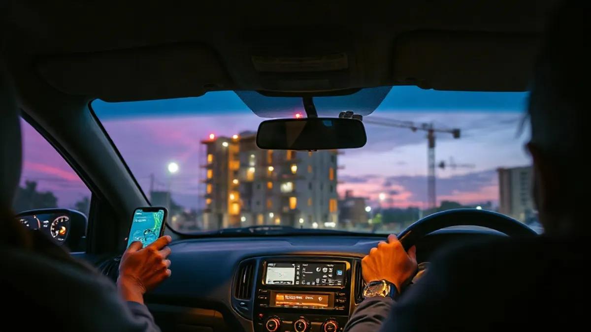 Foto original gerada para a matéria: Crédito para motoristas de app: o impacto no mercado imobiliário de Goiânia